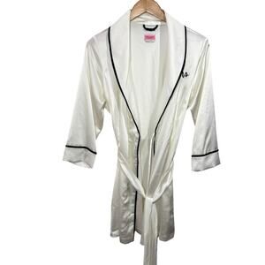 KATE SPADE NEW YORK KS41533 CHARMEUSE MRS. ROBE Women S Cream White Wedding